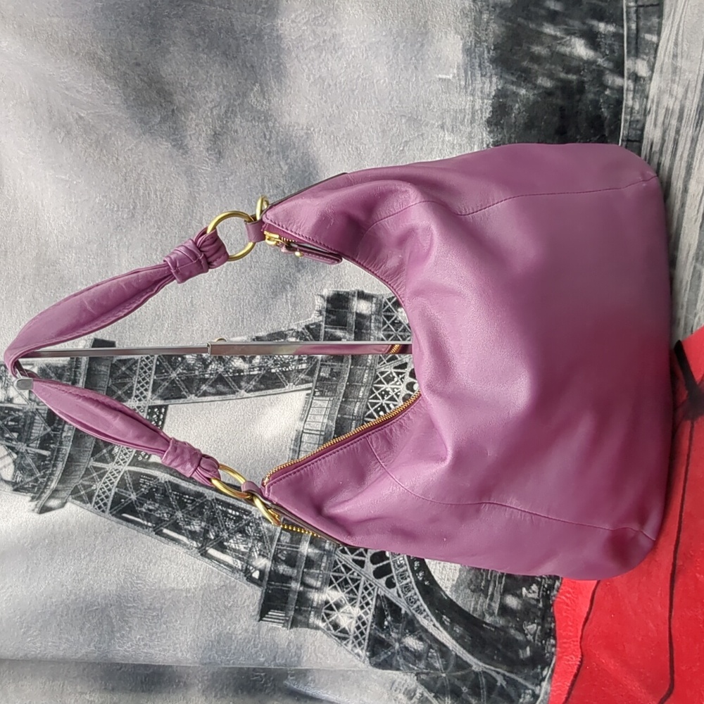 Coach 14769 Kristen Plum Hobo - Picture 6 of 16
